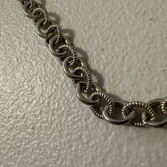 Judith Ripka Rolo Chain 925 Silver Cable Chain Necklace - Picture 3 of 3